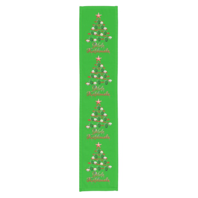 Mele Kalikimaka Sea Turtles Short Table Runner (Front)