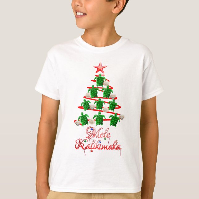 Mele Kalikimaka Sea Turtles T-Shirt (Front)
