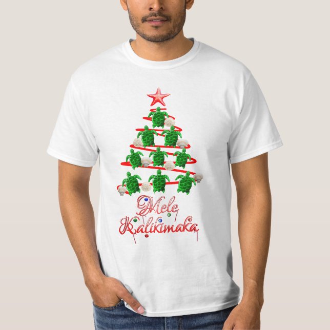 Mele Kalikimaka Sea Turtles T-Shirt (Front)