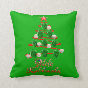 Mele Kalikimaka Sea Turtles Throw Pillow