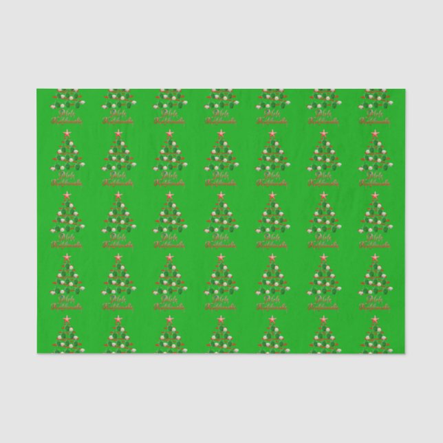 Mele Kalikimaka Sea Turtles Tissue Paper (Front)