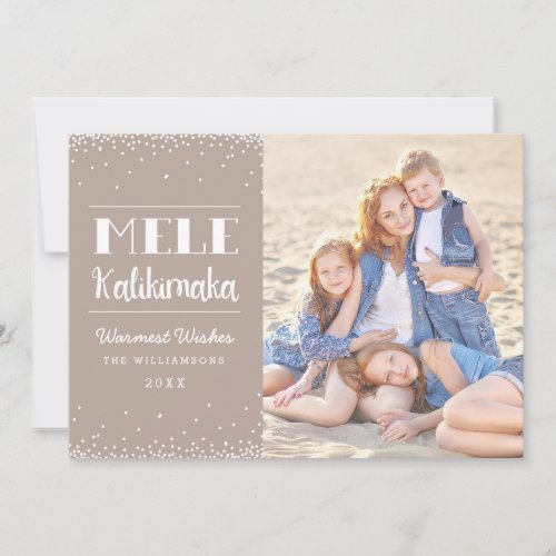 Mele Kalikimaka Photo Holiday Card