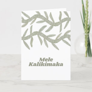Mele Kalikimaka Thank You Card
