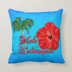 Mele Kalikimaka Throw Pillow
