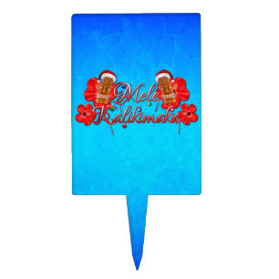 Mele Kalikimaka Tiki Cake Topper