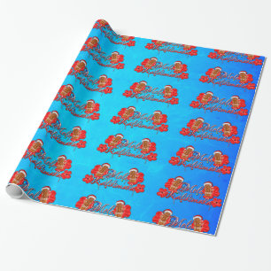 Mele Kalikimaka Tiki Wrapping Paper