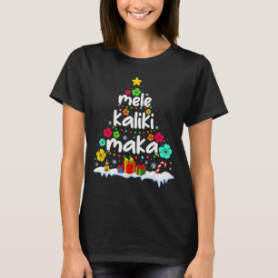 Mele Kalikimaka Trocal Christmas Hawaiian Santa Xm T-Shirt