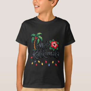 Mele Kalikimaka Trocal Christmas Hawaiian Xmas Fam T-Shirt