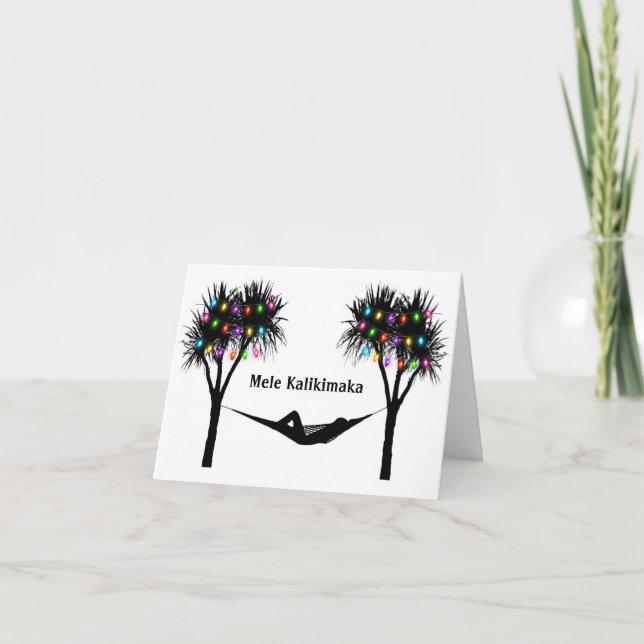 Mele Kalikimaka Tropical Christmas Holiday Card (Front)