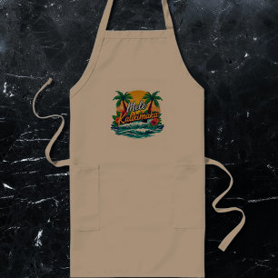 Mele Kalikimaka Tropical Christmas Long Apron