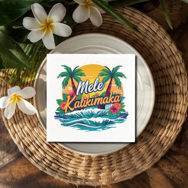 Mele Kalikimaka Tropical Christmas  Napkins (Creator Uploaded)