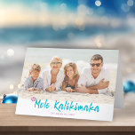 Mele Kalikimaka Tropical Hawaiian Christmas Photo Holiday Card<br><div class="desc">Mele Kalikimaka Tropical Hawaiian Christmas Photo Folded Card with space for your greeting and TWO (2) photos! Say Merry Christmas the Hawaii way this year!</div>