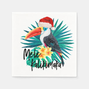 Mele Kalikimaka Tropical Jungle Birds Napkins