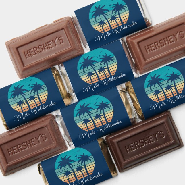 Mele Kalikimaka Tropical Sunset Christmas Party Hershey's Miniatures (Assorted)