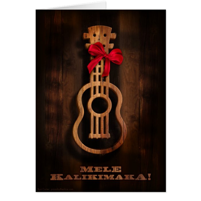 Mele Kalikimaka Ukulele Christmas Card