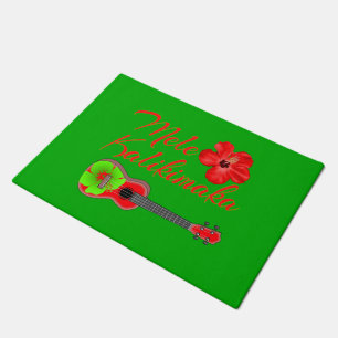 Mele Kalikimaka Ukulele Doormat