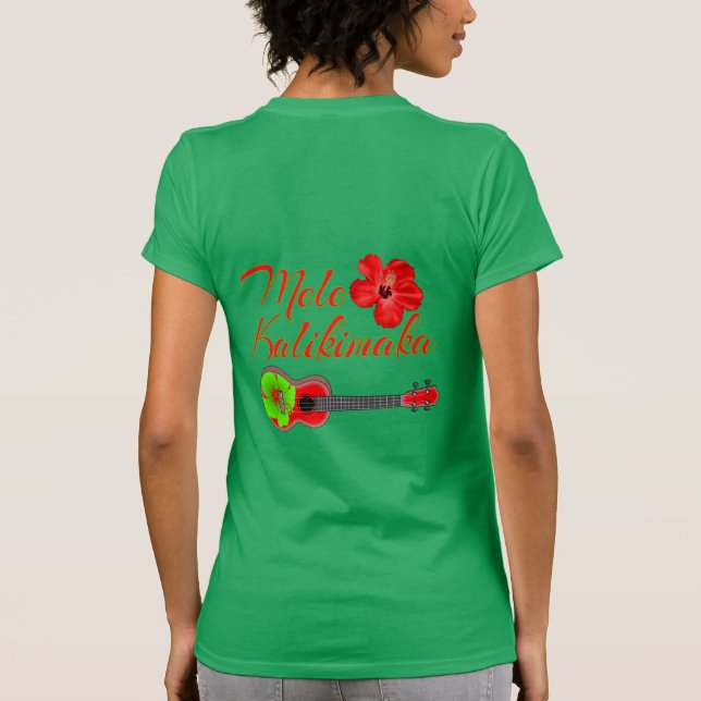Mele Kalikimaka Ukulele T-Shirt (Back)