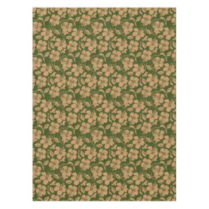 Mele Kalikimaka Vintage Pareau Hawaiian Hibiscus Tablecloth