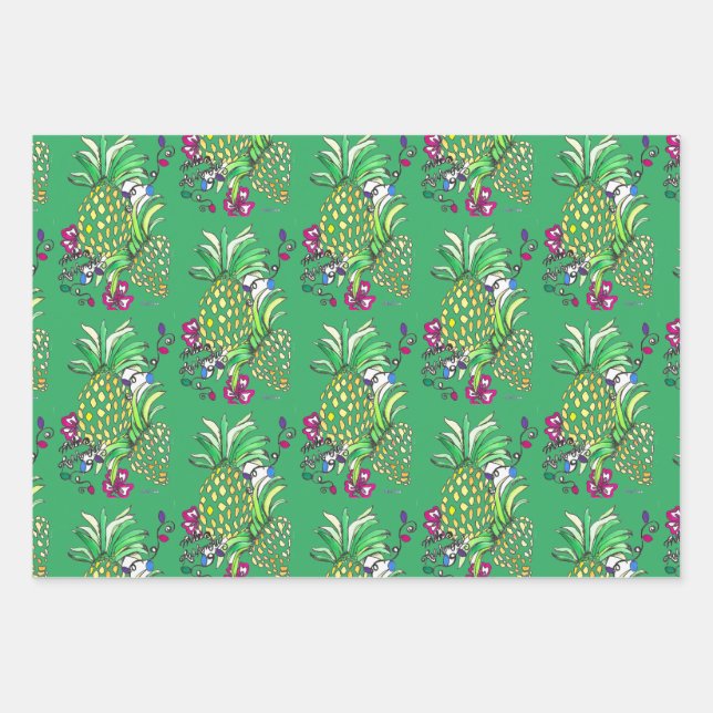 Mele Kalikimaka Wrapping Paper Sheets (Front 3)
