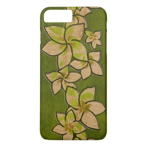 Melia Hawaiian Plumeria Faux Wood iPhone 8 Plus7 Plus Case