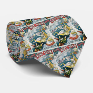 Melies ~ French Magician Vintage Magic Act Neck Tie