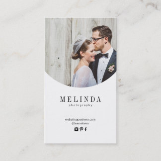 Melinda gold foil business card
