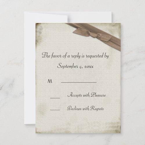 Melinda Vintage Lace Response Card