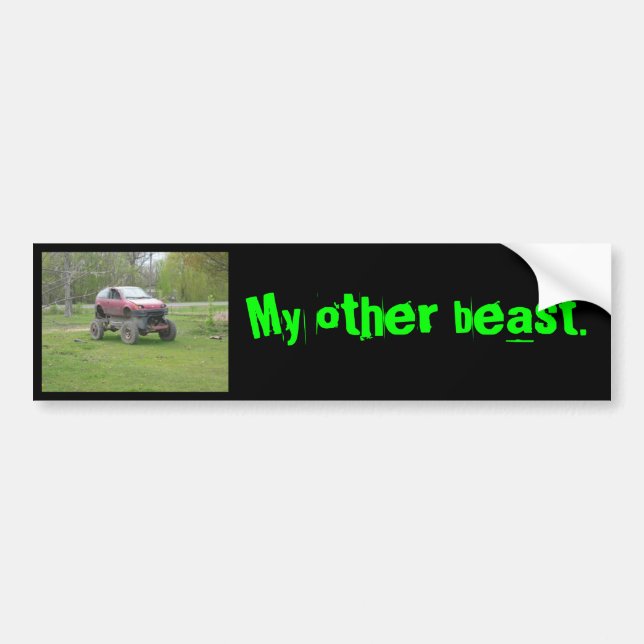 melindcar, My other beast. Bumper Sticker (Front)