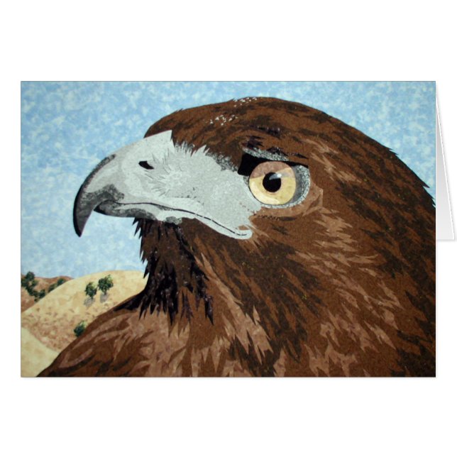 Melinistic Red-tail textile Cards (Front Horizontal)