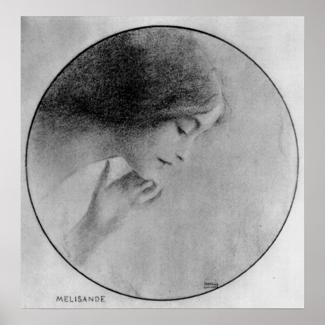 Melisande by Fernand Khnopff Poster (Front)