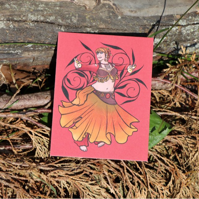 Melissa Autumn Breeze Belly Dancer Postcard (Creator Uploaded)