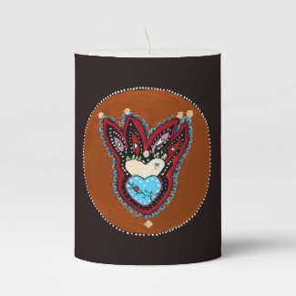 melissa campagnoli hearts pillar candle