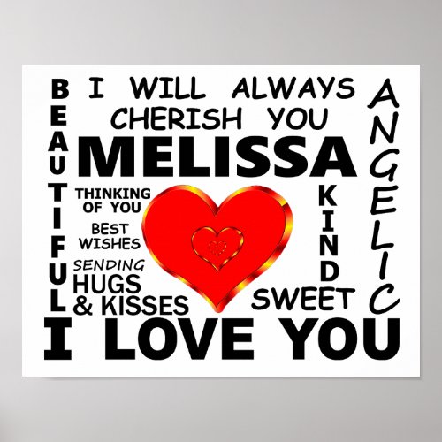 Melissa I Love You Poster