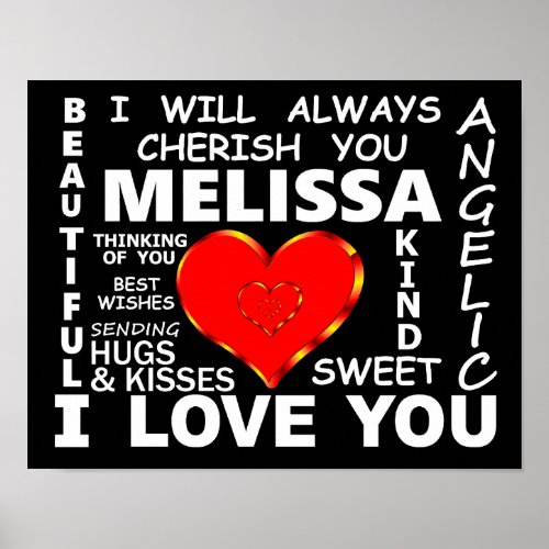 Melissa I Love You Poster
