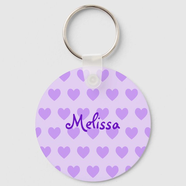 Melissa in Purple Keychain (Front)