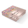 Melissa  NAME MEANING Holographic Rose DRIPS Paperweight