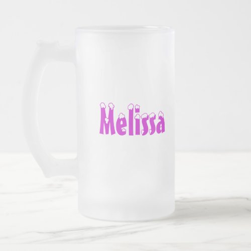 Melissa_Name Style_Frosted Mug