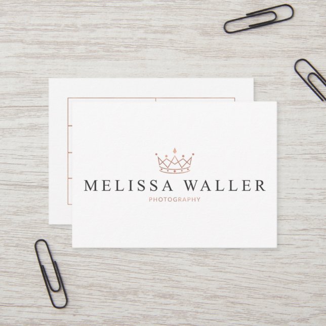 Melissa Waller Photography Business Card (Front/Back In Situ)
