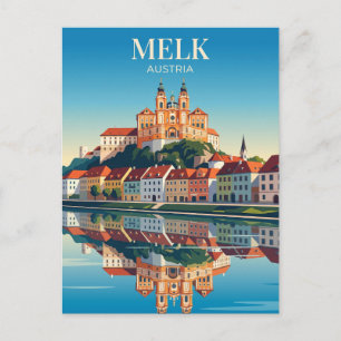 Melk Old Town Austria Postcard