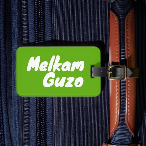 Melkam Guzo Ethiopian Travel Wishes  Luggage Tag