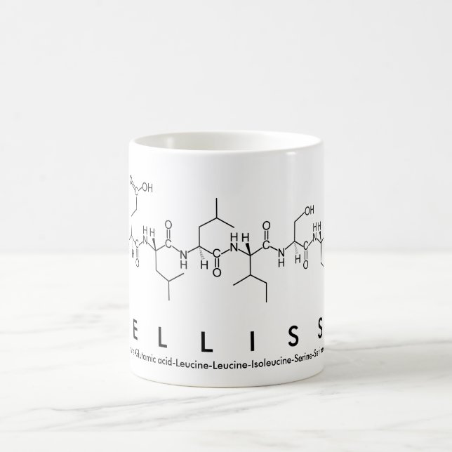 Mellissa peptide name mug (Center)