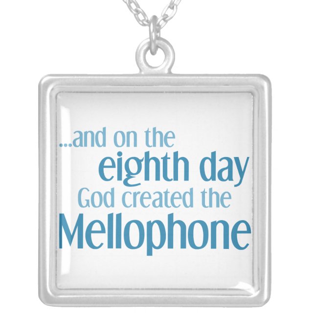 Mellophone Creation Silver Plated Necklace (Front)