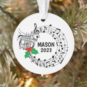 Mellophone Marching Band Christmas Ornament