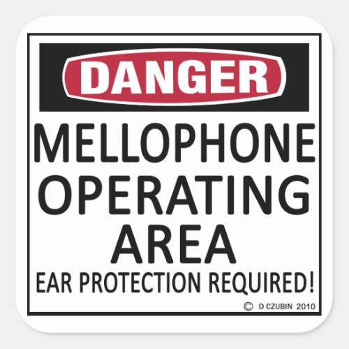 Mellophone Operating Area Square Sticker