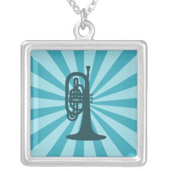 Mellophone Starburst Necklace by marchingbandstuff at Zazzle