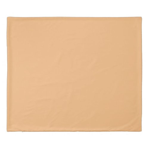 Mellow Apricot Solid Color Duvet Cover
