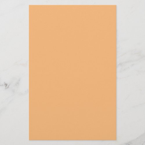 Mellow Apricot Solid Color Stationery