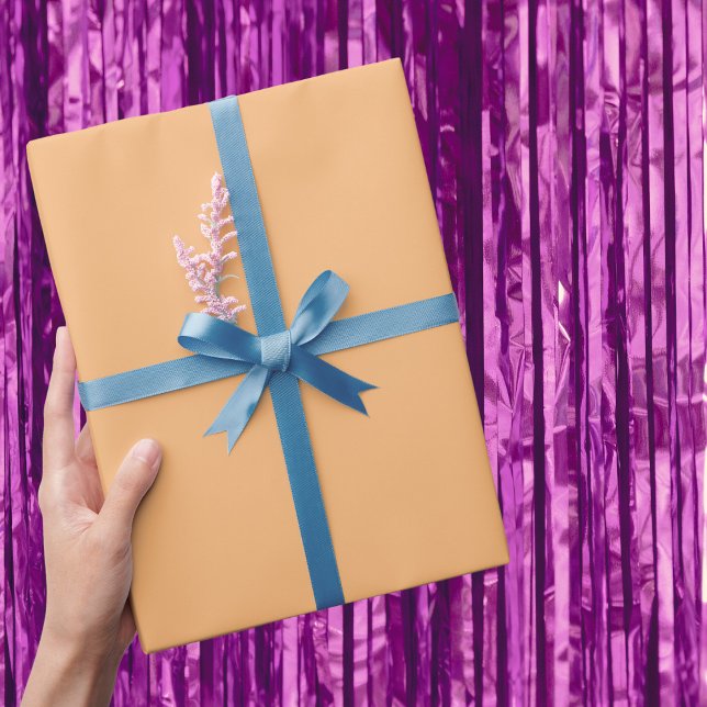 Mellow Apricot Solid Color Wrapping Paper (Creator Uploaded)