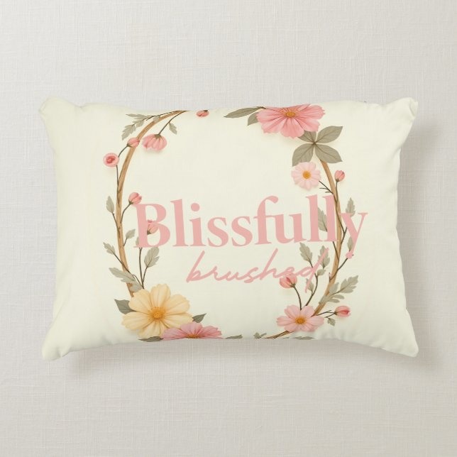 Mellow Blooms Accent Pillow (Front)