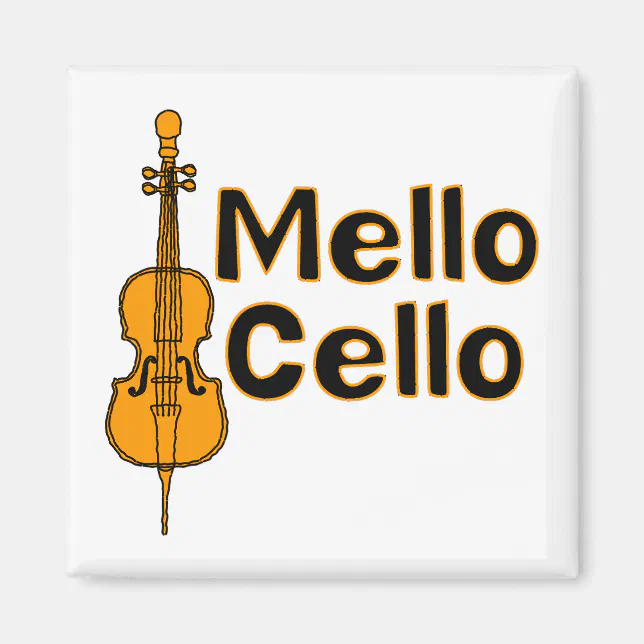 Mellow Cello Magnet | Zazzle